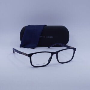 Tommy Hilfiger TH 1694 0PJP 00 Rectangle Eyeglasses – Blue/Ruthenium 55mm
